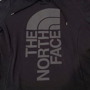 Women's North Face Hoodie, black. Size XL